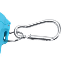 Silicone Portable Car Ashtray with Lid Hook & Size 3.5x6.9cm Blue