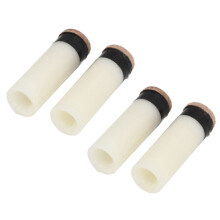 12 Stück 11 mm Weiße PU-Leder & Kunststoff Pool Cue Tips Ersatz