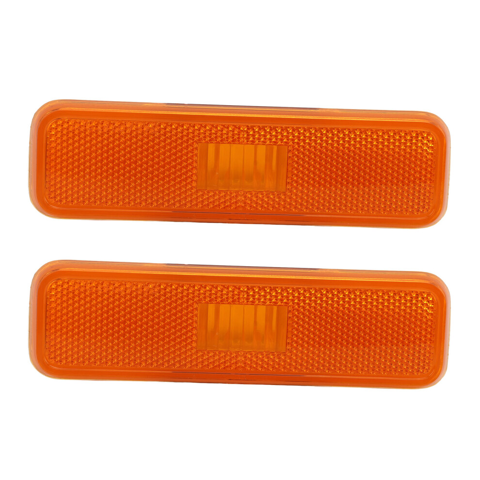 2Pcs Car Front Side Marker Replacement For Dodge Aspen 1976Â1979 Light/Yellow 7611389256761