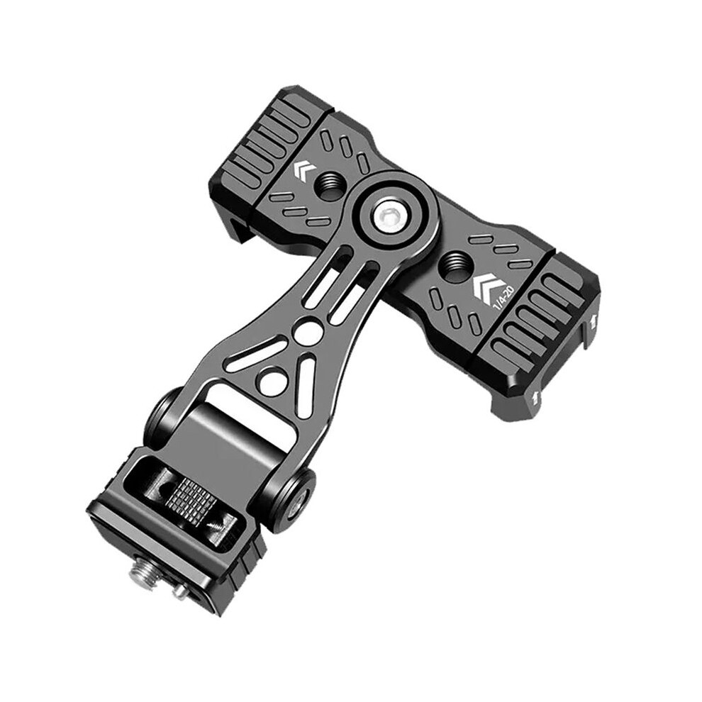 Metal Phone Holder Cold Shoe Mount 360 Rotatable 1/4 3/8 Hole Vertical Shooting For Smartphone Dslr Clamp 6031110252649