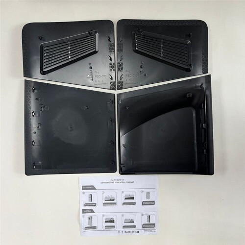For PS5 Pro Protective Case Hard ABS Shell Anti-Scratch Cooling Vents Suitable for Disc Editions