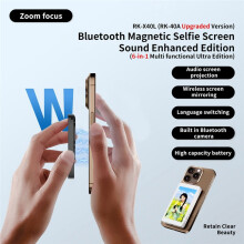 Magnetic Phone Selfie Monitor Screen Phone Rear Camera Self-Timer for Live Streaming Video Recording for  Android