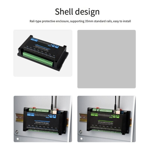 RP2350 Dual-Core Double-Frame Industrial Control Board 8-Channel Network Relay Supports Digital Input with Isolation B 1