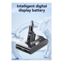 Compatible with V6 6000mAh LED Dispaly Battery Vacuum Cleaner DC58 DC59 DC62 650 770 880 SV03 SV09 Rechargeable Li-Ion Battery