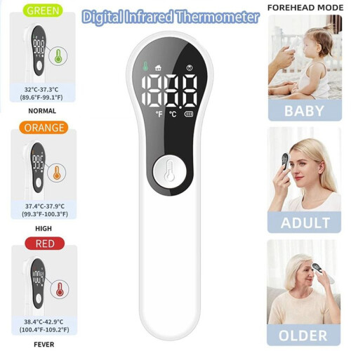 Forehead Digital Infrared Thermometer Multifunctional Handheld Pyrometer Rechargeable Non Contact IR Thermometer 2