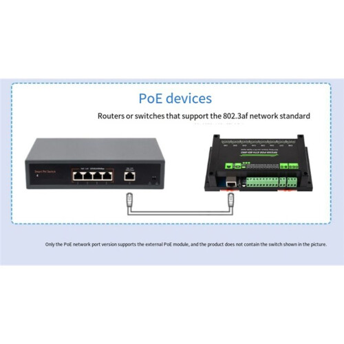 RP2350 Dual-Core Double-Frame Industrial Control Board 8-Channel Network Relay Supports Digital Input with Isolation A