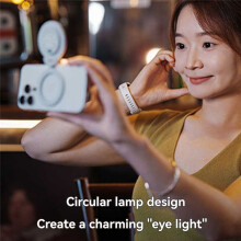 PGYTECH Magnetic Fill Light Selfie Light Adjustable Color 180 Flip Phone Stand Bracket Enhanced Photography Grey