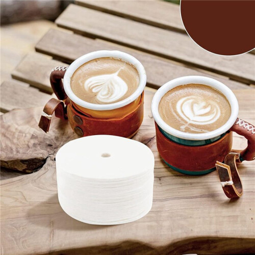 1200 St Oblekt Perkolatorkaffefilter, 3,75 Ingångsfilter för Kaffepapper, Diskkaffefilter Vitt 2