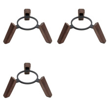 3X Suporte de Madeira Real para   Tripé de Suporte de Madeira com Estrutura de Metal Home Pod  Alto-Falante Bem