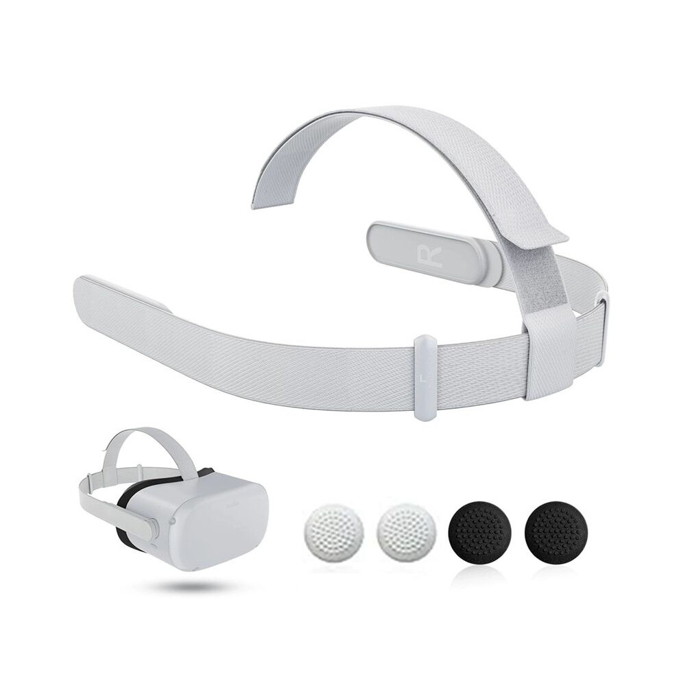 Strap For Quest 2 Vr Headset, Replacement Strap For Meta Quest 2 Vr Headband Strap With Joystick Caps A 4713832337294