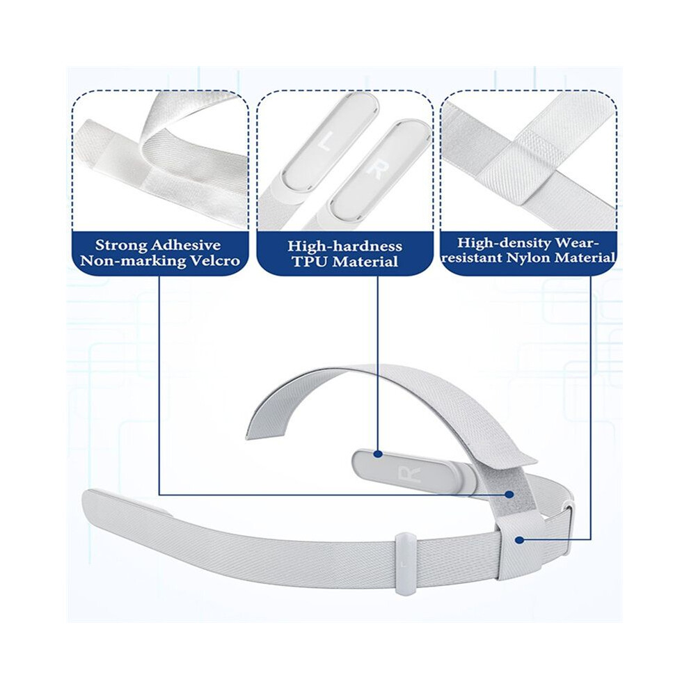 Strap For Quest 2 Vr Headset, Replacement Strap For Meta Quest 2 Vr Headband Strap With Joystick Caps B 4712380802452