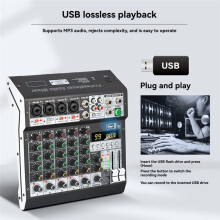 NA4 99 DSP Effects Audio Mixer Multi-Channel Recording PC 48V Phantom Power