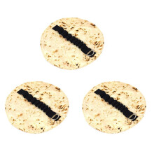 3X Estojo para Caneta Burrito, Caneta de Papelaria, Porta-Lápis, Bolsa de Maquiagem, Estojo de Enrolar para Pincel de Maquiagem, Pincel, Caneta