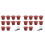 20 Pcs Reusable Refillable Coffee Capsule Filters for  with Spoon Brush Kitchen Accessories Coffee Filter Red 1