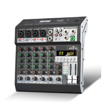 NA4 99 DSP Efeitos Mixer de Áudio Gravação Multicanal PC 48V Phantom Power