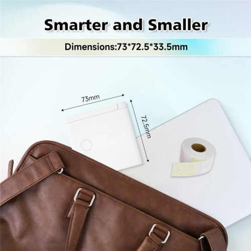 Portable Label Maker D12 Adhesive Sticker Printer  Inkless  Labeling Machine Thermal Printer 1