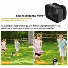 JUNESTAR Magnetic 2X Teleconverter for Osmo Pocket 3 - Enhance Your Photography with HD Macro Lens, 10X Magnification