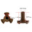2X Microwave Turntable Coupler,Microwave Oven Roller Guide Support, Microwave Oven Rotary Core Coupling Replacement 5