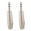 2X Adaptador de Cable Patch minifono XLR a Hembra 6.3mm 1