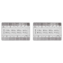 2X Stainless Steel Coffee Reference Card Metal Coffee Size Ruler Professional Coffee Bean Grinder Accessories