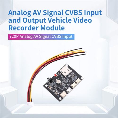 720P Analog AV Signal CVBS Input and Output Vehicle Video Recorder Module DVR Board Single Channel 1