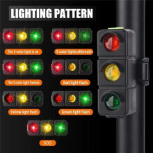 3 LED Traffic Creativity Bicycle Taillight Safety Warning Bike Light Easy Install for Cycling Accessories
