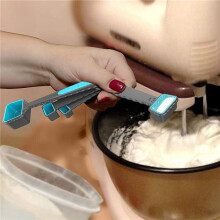 16X Foldable Silicone Measuring Cups and Measuring Spoons Set, Measuring Spoons for Cooking Baking Dosing Dosing Aid