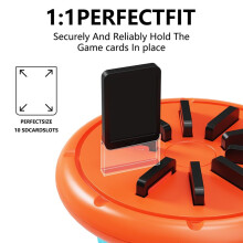 Voor OLED Lile voor 2 Game Organizer Draaibare Speelkaartenhouder met 10 Kaartsleuven, Magnetische Trekkaart Draagbaar