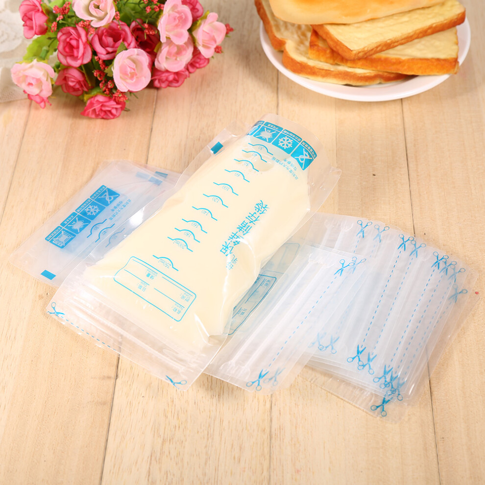 30 Pack 250ml Self-Standing Breast Milk Bags
