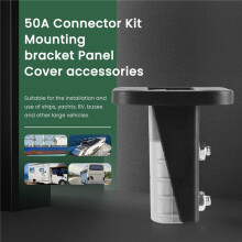 New Flush Mount for Anderson Plug 50A Connector Kit Mounting Bracket Panel Cover Accessories for Caravan Boat Truck