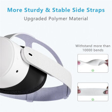 Strap for Meta Quest 3 Headband Strap for Quest 3/3S Headwear VR Headband Strap with 4 Joystick Caps