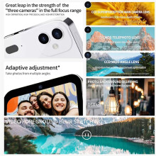 D6 Digital Camera 4K HD Camcorder Music Player Touch Control Screen Video Blog Camera Night Vision 64MP Camcorder White
