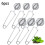 12Pcs Tea Infuser Loose Leaf Tea Snap  Tea Strainer Spoon Stainless Steel Tea Filter Steeper with Handle 6
