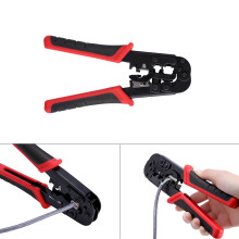 RJ45 RJ12 RJ11 Network Cable Crimper Cutting Tool for 8P/6P/4P Connectors