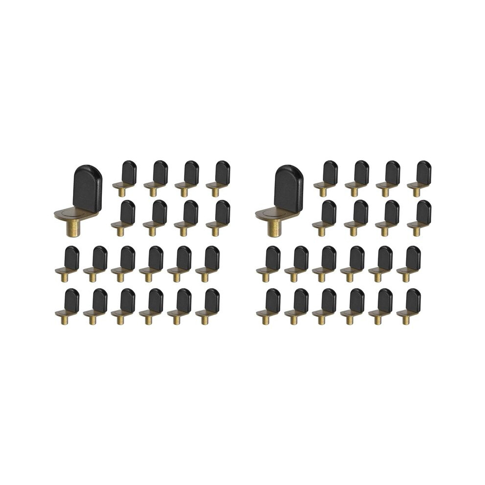 Bronze Shelf Pins, Glass Supports Furniture Cabinet Closet Bookcase Shelf Bracket-Style Pegs 60 Pack. 6031227379673