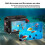 Diving Case for  Action 5Pro 4 3 80M Underwater Protective Housing Frame Dive Accessory 8