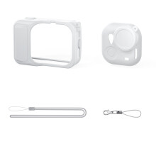 AMagisn Protective Case for  GO Ultra Camera Protect Silicone Protective Cover with Lanyard All-Round Protection Grey