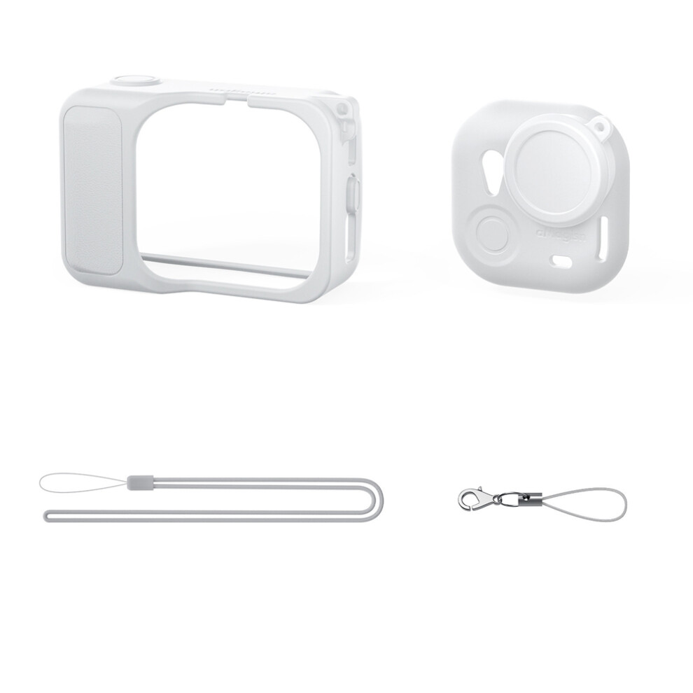 Amagisn Protective Case For Go Ultra Camera Protect Silicone Protective Cover With Lanyard All-Round Protection Grey 6033949152817