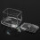Practical Transparent Cotton Swab Organizer Box – 8.8x7.7x9cm 10