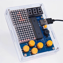 Kit de Juego para Proyecto de Soldadura de Consola de Juegos Pixel Game Console 51, Consola de Juegos de un Solo Chip (Producto Terminado)