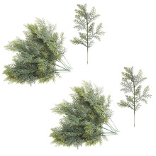 40 Pcs Artificial Cedar Sprigs Faux Cedar Spray Branches Cedar Twig Stems Sprigs Picks DIY Accessories
