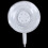 5X Household Wardrobe White Plastic 7cm Dia Suction Cup Single Hook Wall Hangers 5