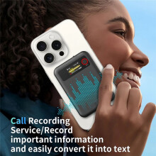 App-Controlled Noise Reduction for Meeting Voice Recorder with Ai Auto-Transcribe & Chatgpt Summary - 64Gb Memory
