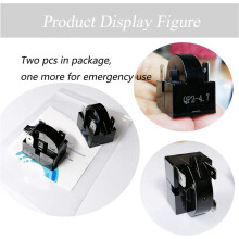 4x Replacement Part 3 Pin QP2-4.7/ QP2-4R7 4.7 Ohm Refrigerator PTC Start/ Relay for Most Fridges
