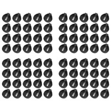 3V CR2032 CR2025 Button Cell Battery Holder Adapter Black 80 Pieces