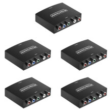 5X Convertitore da Ypbpr un Component un HD Compatibile con Convertitore da Ypbpr+L/Raudio un Compatibile