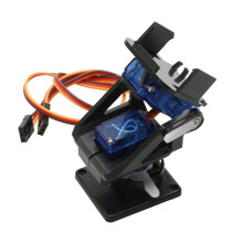 3 Satz Doppelachsen-Servo-Gimbal-Antivibrationskamera-Plattformhalterung PTZ-Schwenk-/Neigungsgerät mit 2 9G-Servos für die FPV-Drohnenmontage