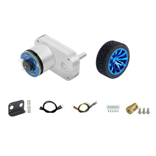 L-Type Encoder  Reduction Motor All-Metal Gears Better Magnetic Anti-Interference for Wheeled Car Chassis Kit B