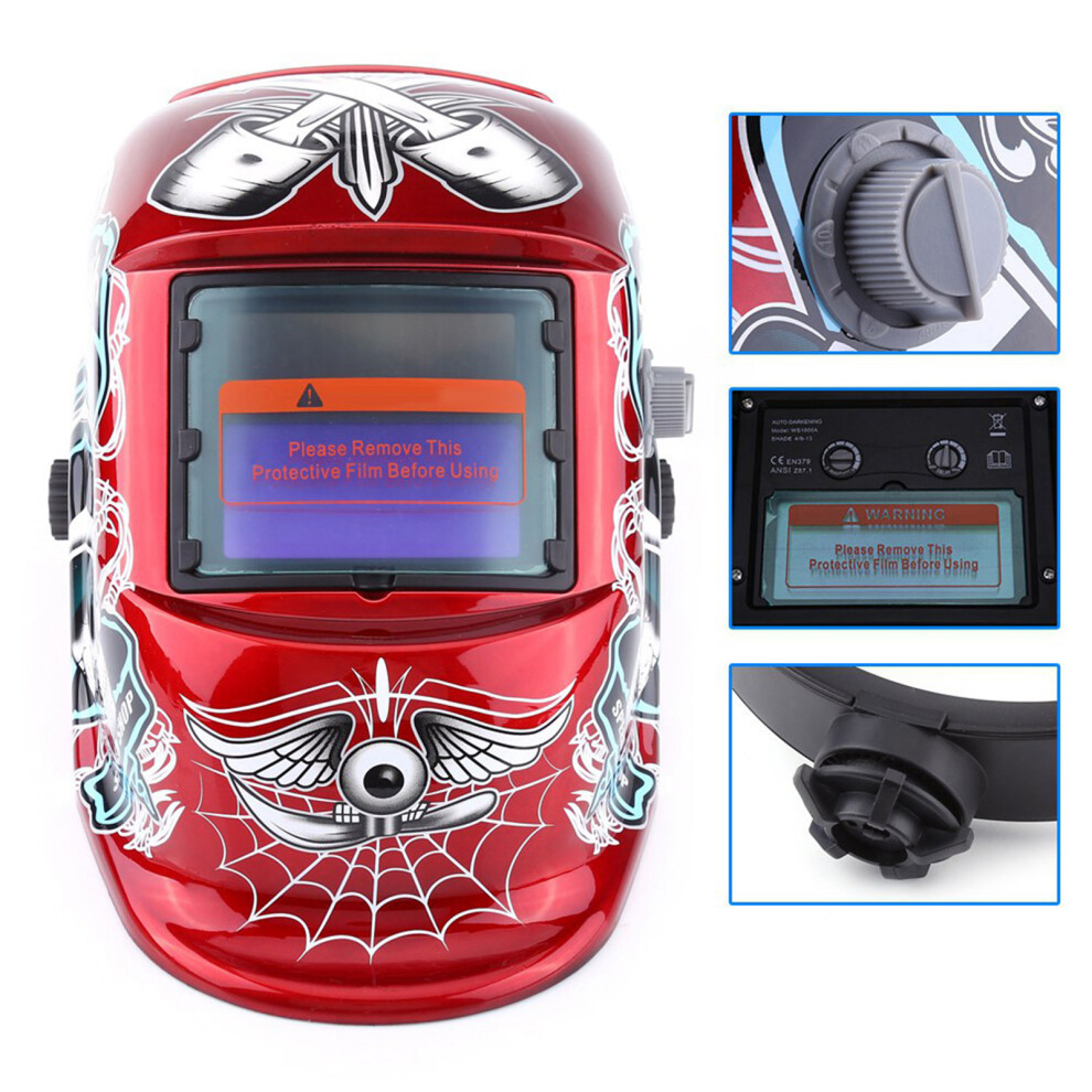 Auto Darkening Welding Helmet With Wide Coverage And Grinding Feature 4241392972339