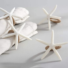 Napkin Rings Set of 12, Sea Star Napkin for Starfish Serviette for Tables, Wedding, Birthday, Banquet, Christmas